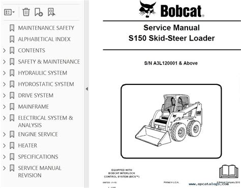 bobcat s150 skid steer specs|bobcat s150 service manual.